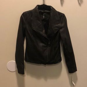 Aqua 100% leather jacket NWT